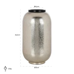 Vaas Vesna kleur Zilver - Loft24.nl