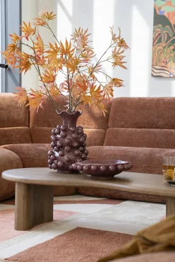 Vaas Viro Geglazuurd aardewerk - Burgundy - Loft24.nl