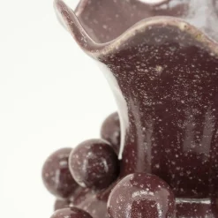 Vaas Viro Geglazuurd aardewerk - Burgundy - Loft24.nl