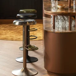 Verstelbare Barkruk Isaac - Zwart - Loft24.nl