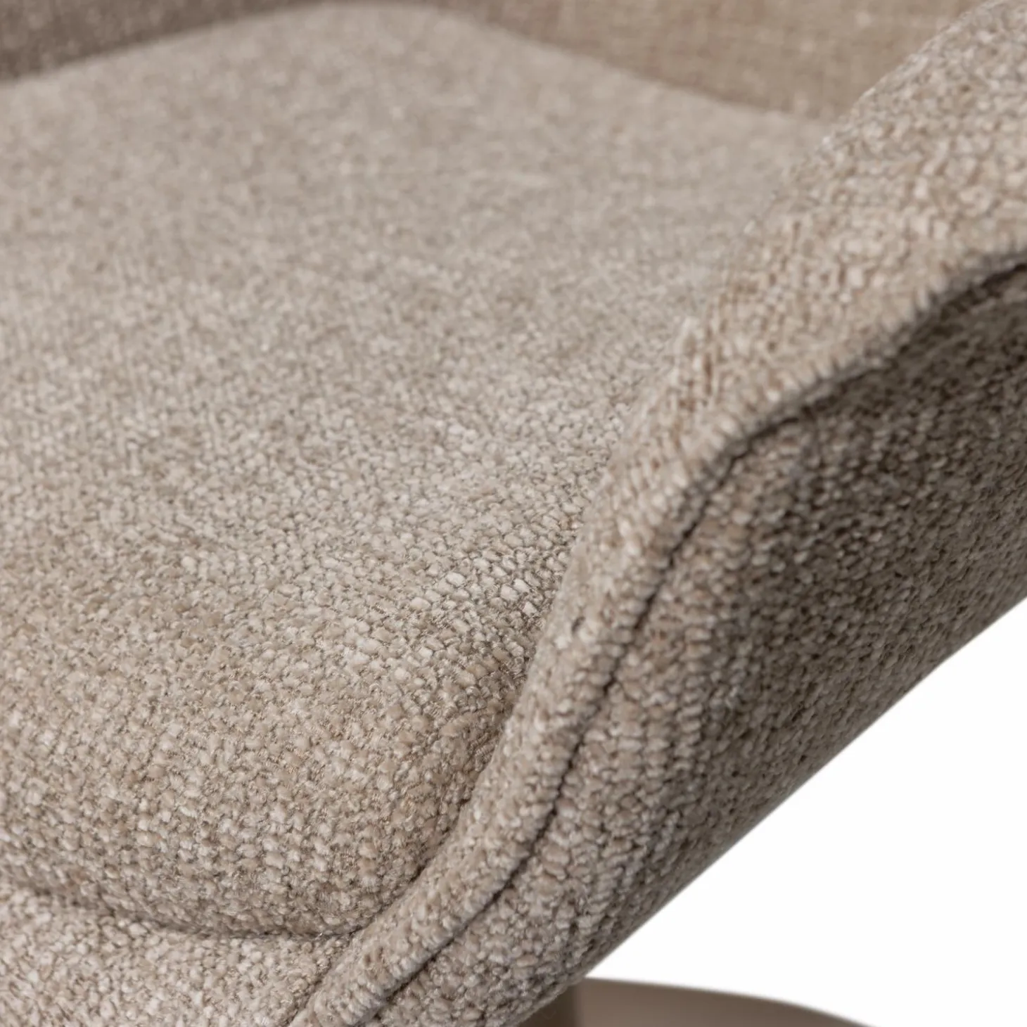 Verstelbare Eetkamerstoel Marten Geweven stof - Zand - Loft24.nl