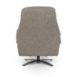 Verstelbare Fauteuil Caleb Met voetenbank - Taupe - Loft24.nl