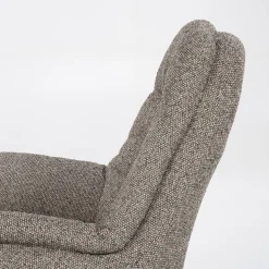 Verstelbare Fauteuil Caleb Met voetenbank - Taupe - Loft24.nl