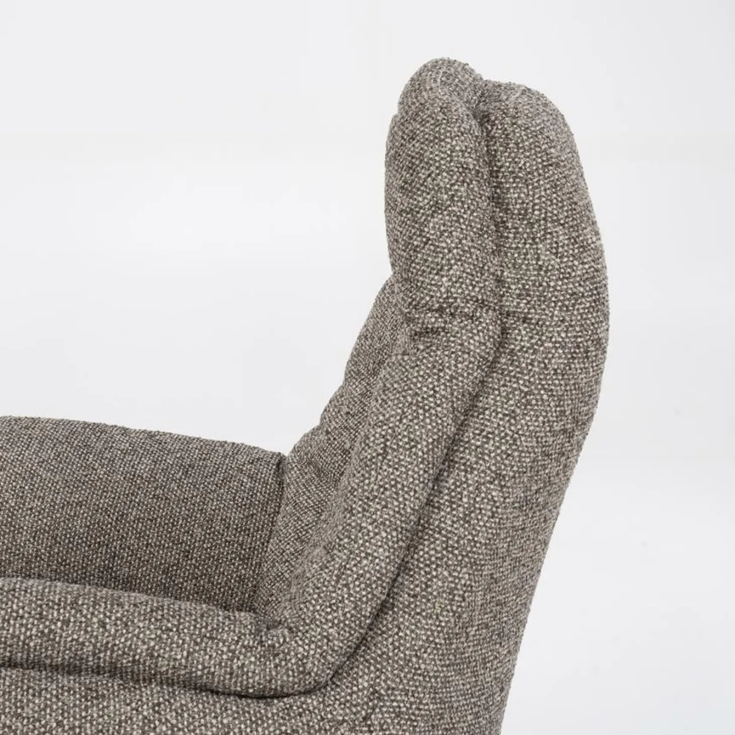 Verstelbare Fauteuil Caleb Met voetenbank - Taupe - Loft24.nl