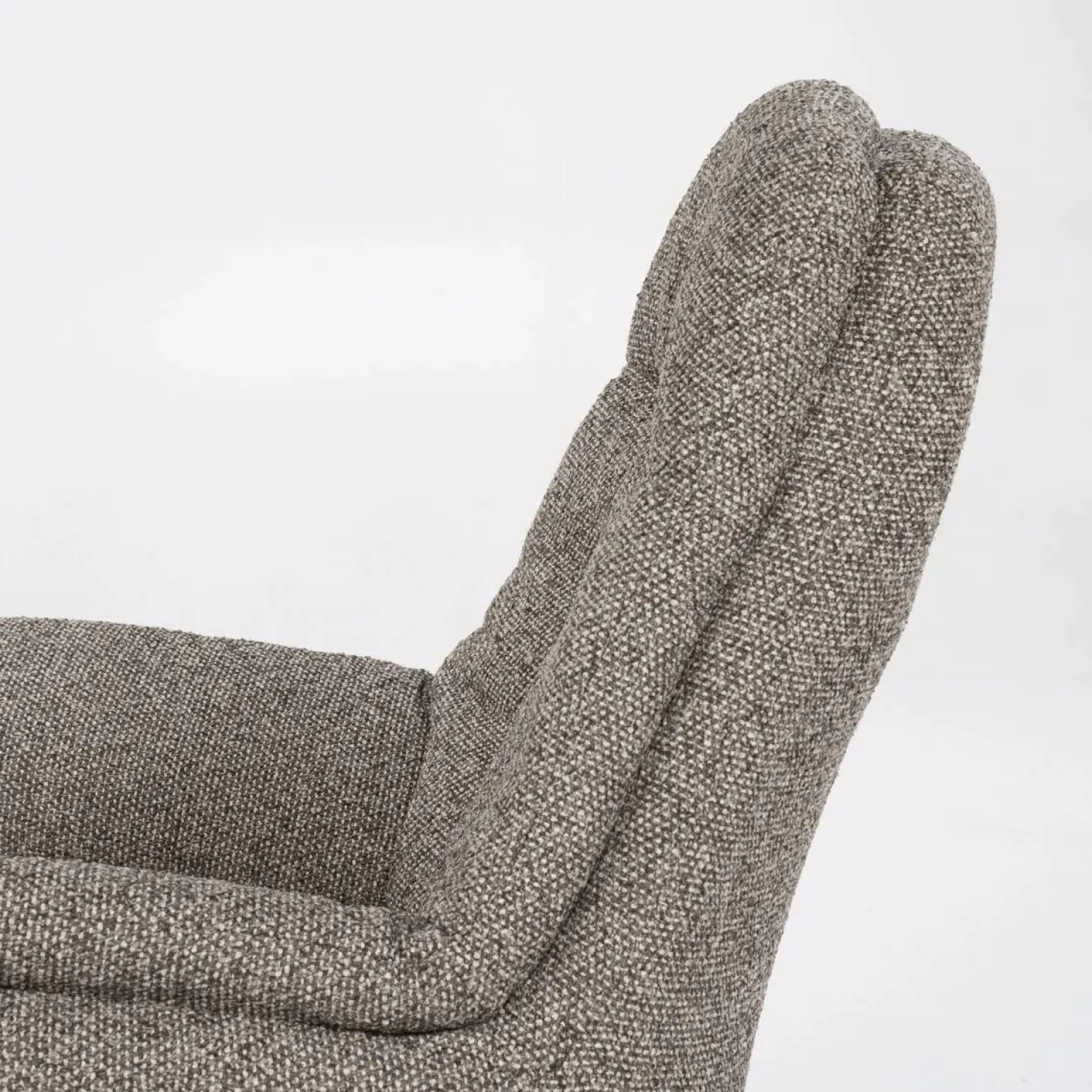 Verstelbare Fauteuil Caleb Met voetenbank - Taupe - Loft24.nl