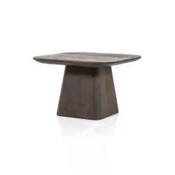 Vierkante Bijzettafel Aron Mangohout - Bruin 60 cm - Loft24.nl