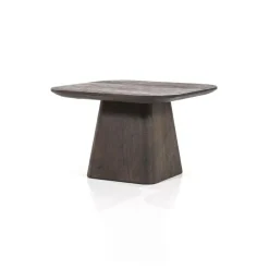 Vierkante Bijzettafel Aron Mangohout - Bruin 60 cm - Loft24.nl