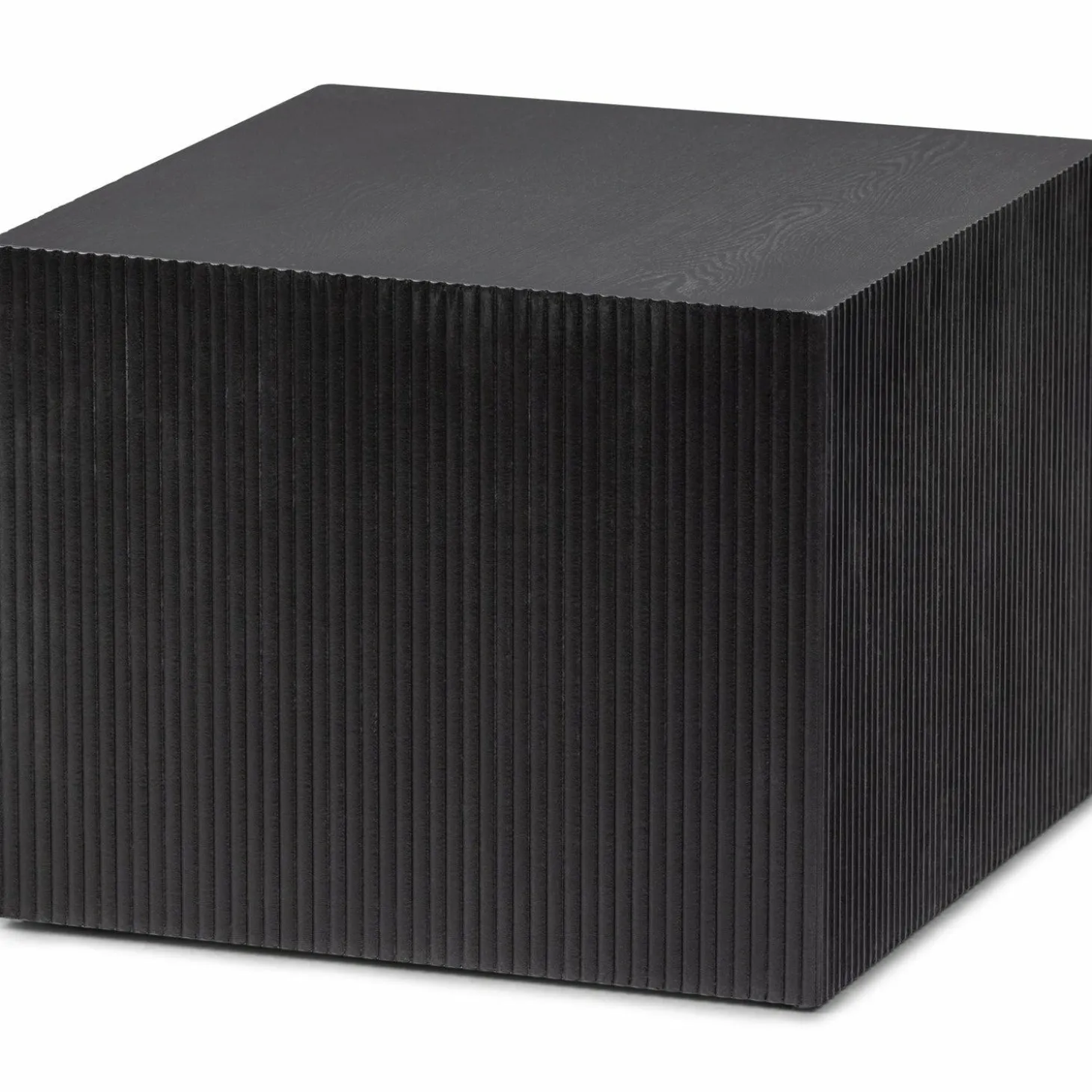 Vierkante Bijzettafel Sanne Set van 2 stuks zwart - Loft24.nl