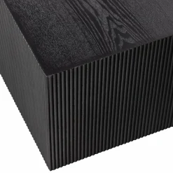 Vierkante Bijzettafel Sanne Set van 2 stuks zwart - Loft24.nl