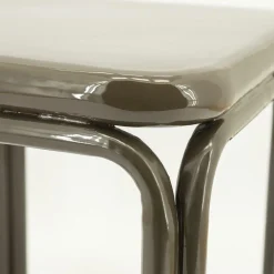 Vierkante Bijzettafel Zilo 43 x 43cm - Donkerbruin - Loft24.nl