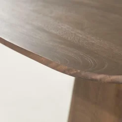 Vierkante Bistrotafel Aron Mangohout 80 x 80cm - Lichtbruin - Loft24.nl