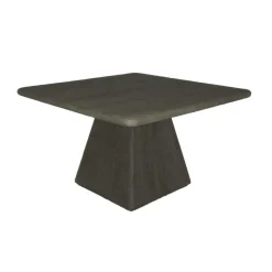 Vierkante Eettafel Asti Mangohout 150 x 150cm kleur Olijfbruin - Loft24.nl