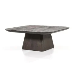 Vierkante Salontafel Aron Mangohout - Bruin 80 cm - Loft24.nl