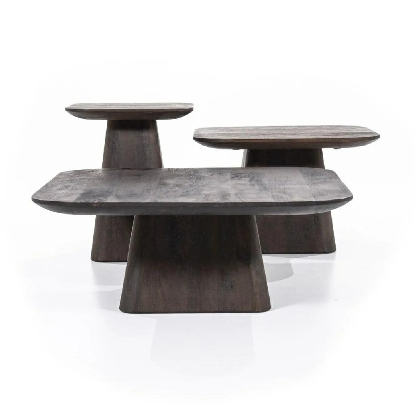 Vierkante Salontafel Aron Mangohout - Bruin 80 cm - Loft24.nl