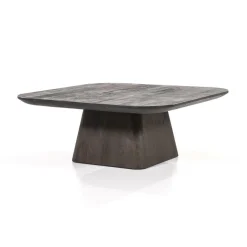 Vierkante Salontafel Aron Mangohout - Bruin 80 cm - Loft24.nl
