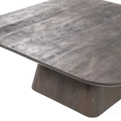 Vierkante Salontafel Aron Mangohout - Bruin 80 cm - Loft24.nl