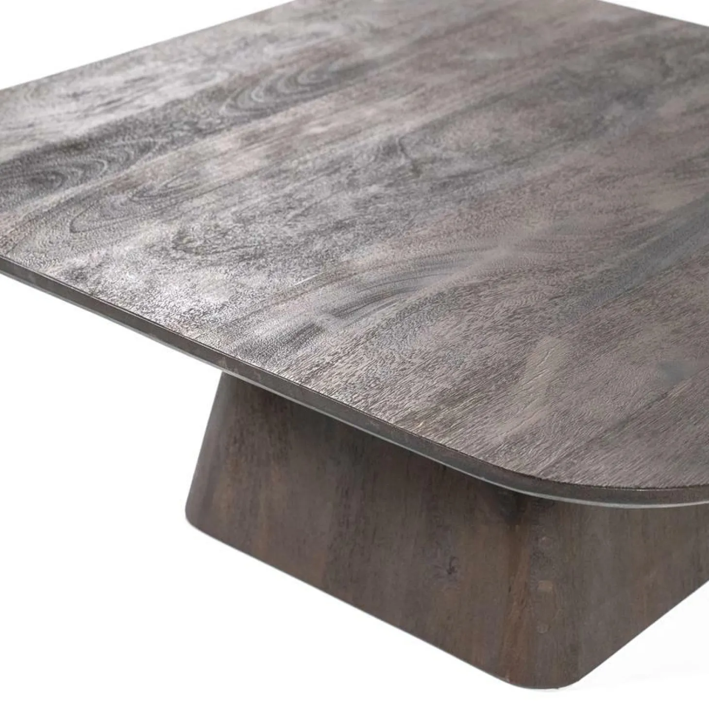 Vierkante Salontafel Aron Mangohout - Bruin 80 cm - Loft24.nl