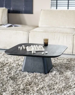 Vierkante Salontafel Aron Mangohout - Bruin 80 cm - Loft24.nl