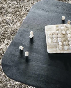 Vierkante Salontafel Aron Mangohout - Bruin 80 cm - Loft24.nl