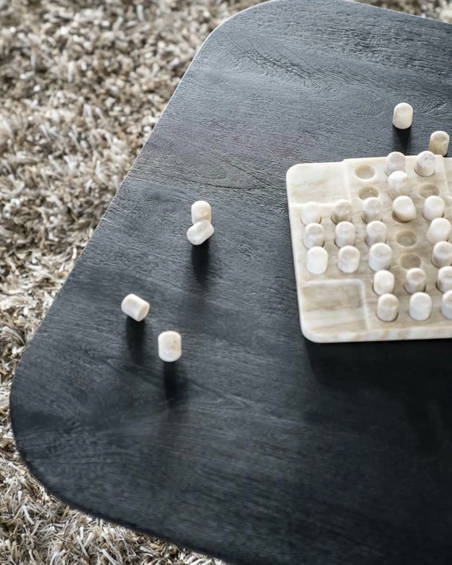 Vierkante Salontafel Aron Mangohout - Bruin 80 cm - Loft24.nl