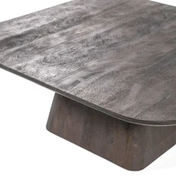 Vierkante Salontafel Aron Mangohout - Bruin 80 cm - Loft24.nl