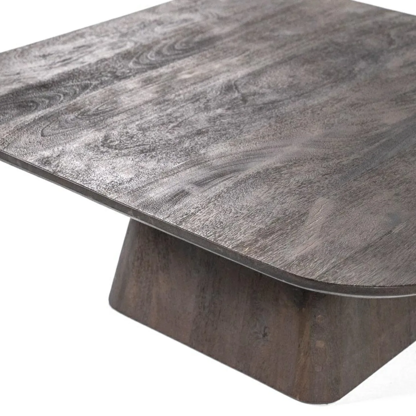 Vierkante Salontafel Aron Mangohout - Bruin 80 cm - Loft24.nl