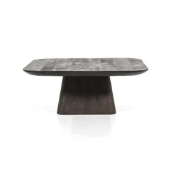 Vierkante Salontafel Aron Mangohout - Bruin 80 cm - Loft24.nl