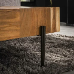 Vierkante Salontafel Blocks 90x90 cm - Acaciahout - Loft24.nl