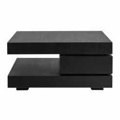 Vierkante Salontafel Oakura 90 cm - Zwart - Loft24.nl