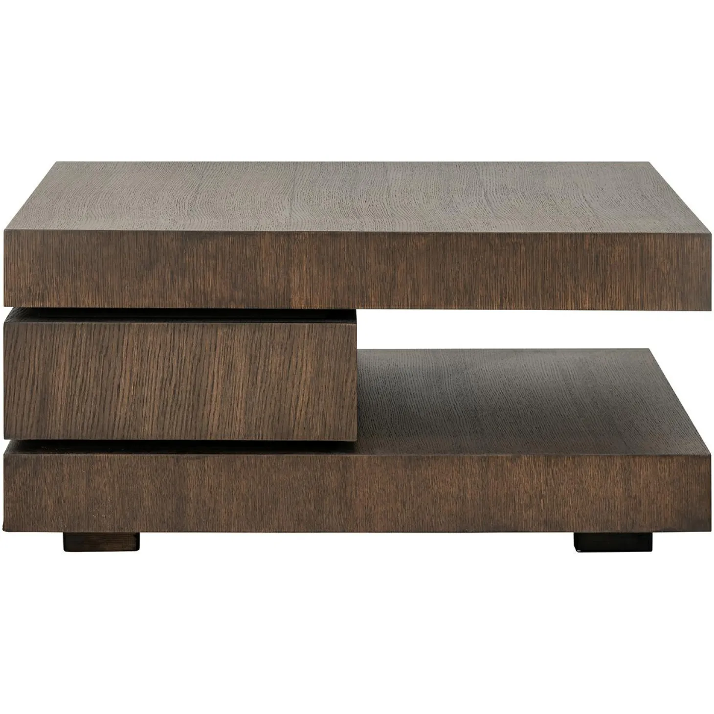 Vierkante Salontafel Oakura 90 cm - Bruin - Loft24.nl