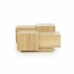 Vierkante Salontafel Quinten - naturel 80 x 80 cm - Loft24.nl