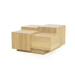Vierkante Salontafel Quinten - naturel 80 x 80 cm - Loft24.nl