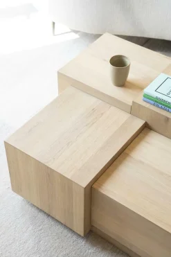 Vierkante Salontafel Quinten - naturel 80 x 80 cm - Loft24.nl