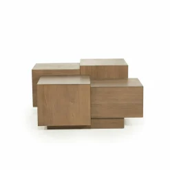 Vierkante Salontafel Quinten - bruin 80 x 80 cm - Loft24.nl