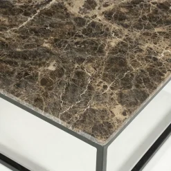 Vierkante Salontafel Rico Marmer 98 x 98cm - Loft24.nl