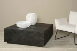 Vierkante Salontafel Ziano Zwart 80 x 80 cm - Loft24.nl