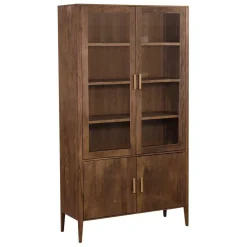 Vitrinekast Belvedere Mangohout 220 x 120 cm - Loft24.nl