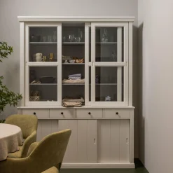 Vitrinekast Lagos - Wit - Loft24.nl