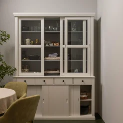 Vitrinekast Lagos - Wit - Loft24.nl