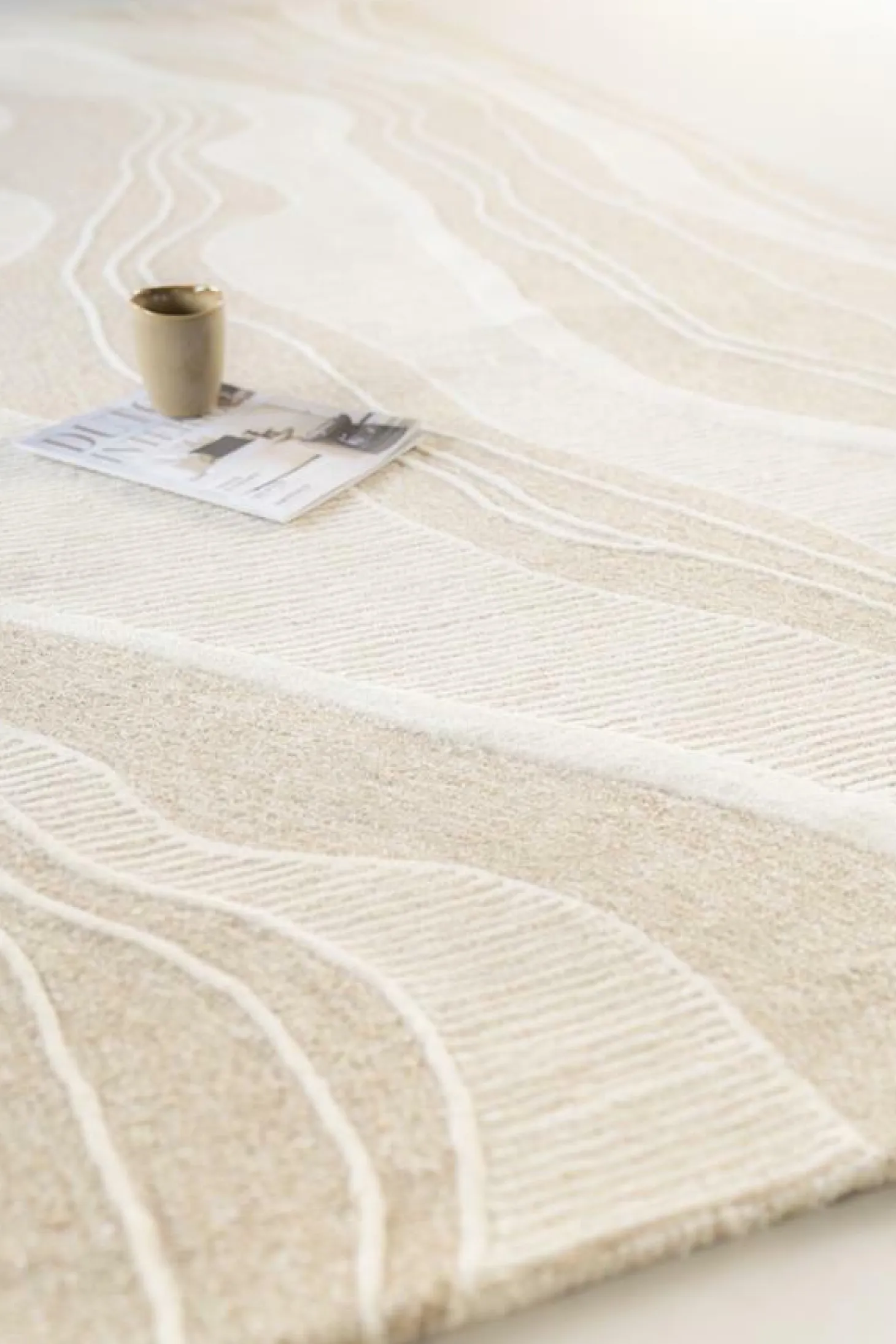 Vloerkleed Soil - Beige 190x290cm - Loft24.nl