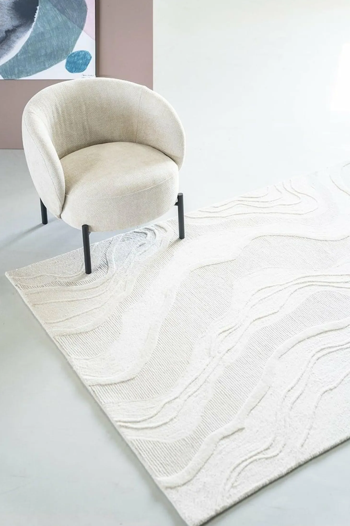 Vloerkleed Soil - Off White 190x290cm - Loft24.nl