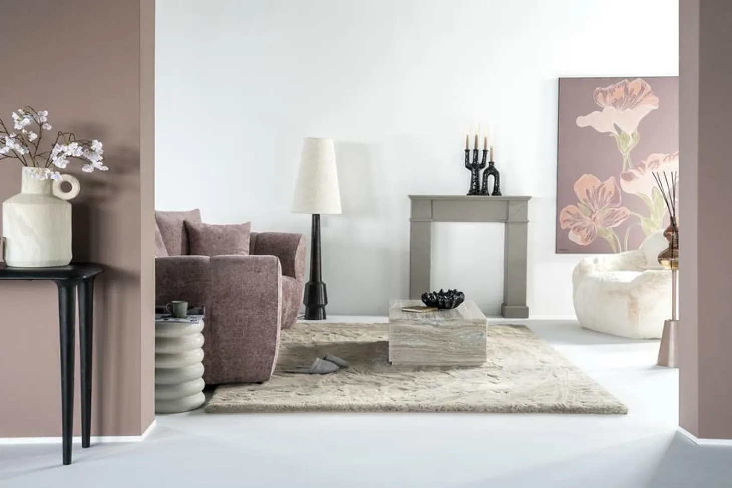 Vloerkleed Zena beige 200 x 290 cm - Loft24.nl