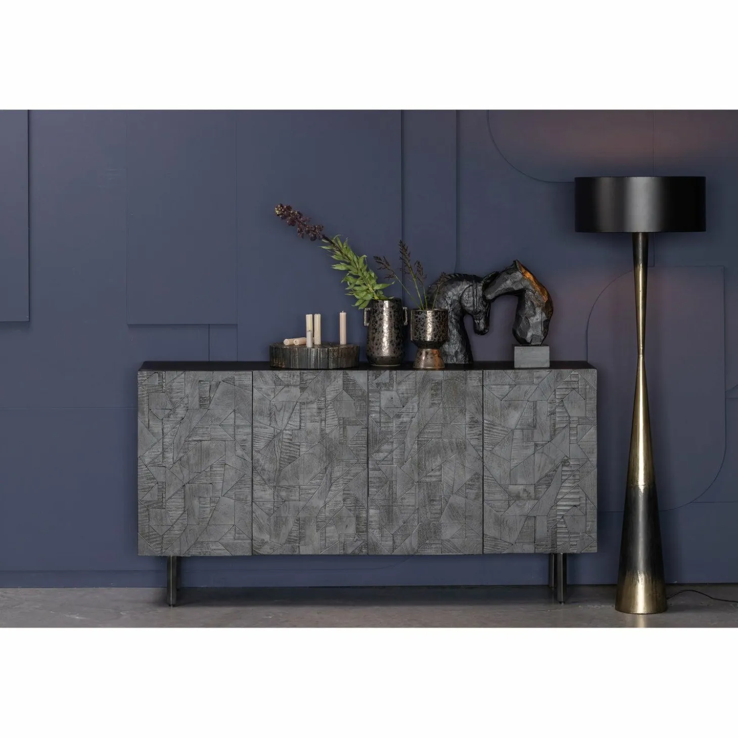 Vloerlamp Blackout Too kleur Zwart - Loft24.nl