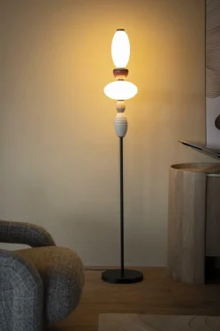 Vloerlamp Garca Keramiek en glas - 163cm hoog - Loft24.nl