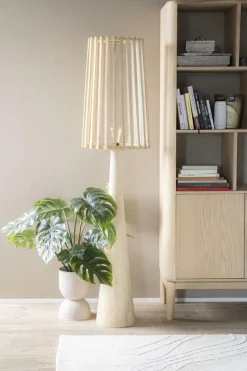 Vloerlamp Guard Mangohout 162cm Hoog - Naturel - Loft24.nl