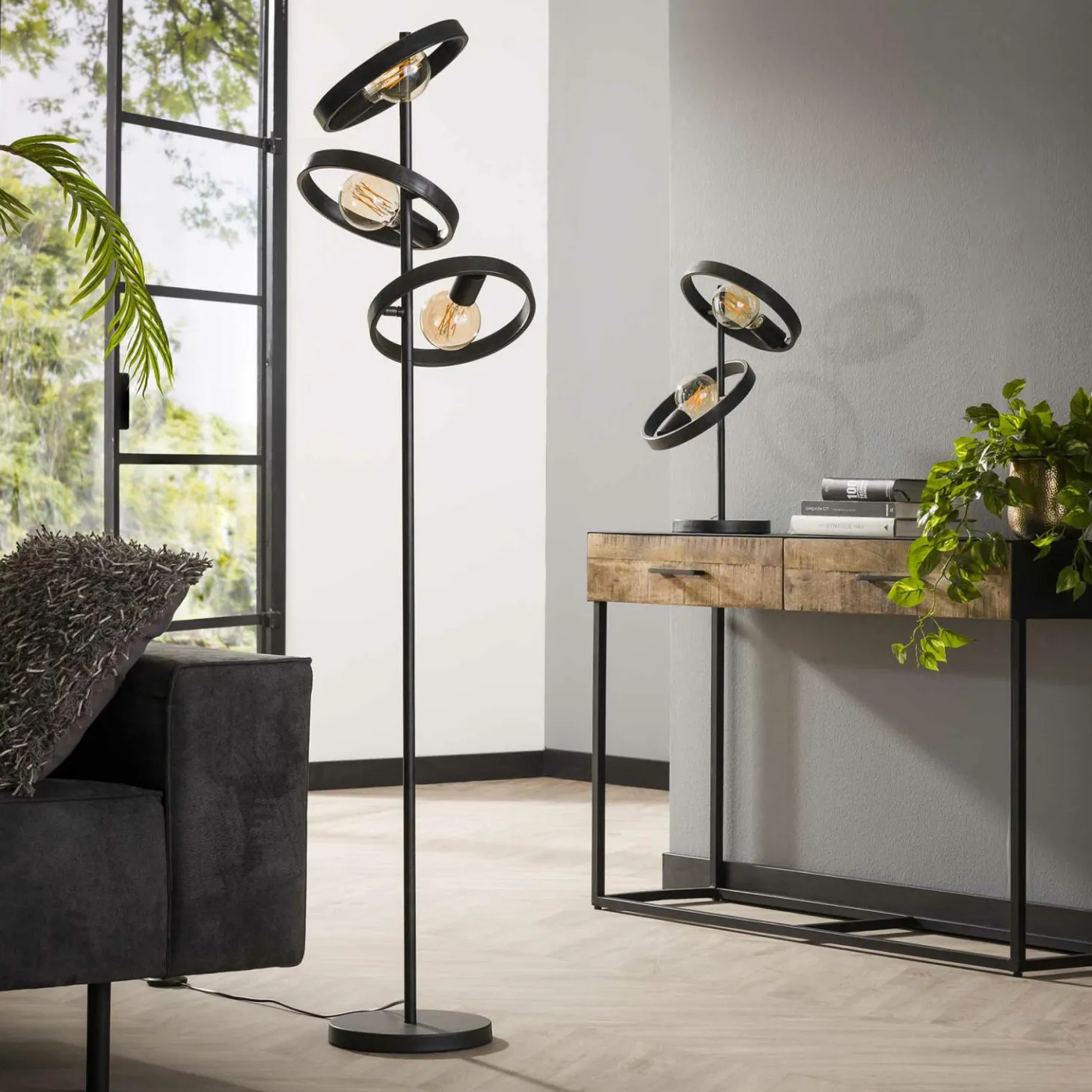 Vloerlamp Hover - 3 lampen - Loft24.nl