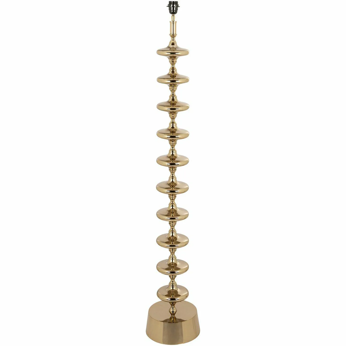 Vloerlamp Jane 138cm kleur Goud (excl. kap) - Loft24.nl