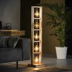 Vloerlamp Modulo Accaciahout - 135cm - Loft24.nl