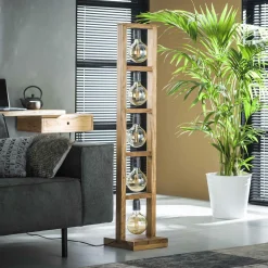 Vloerlamp Modulo Accaciahout - 135cm - Loft24.nl