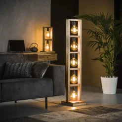 Vloerlamp Modulo Accaciahout - 135cm - Loft24.nl